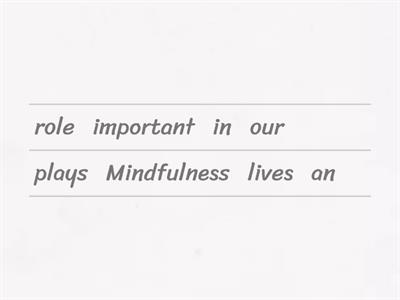 Jumble word Marleigh is mindful-SEL Mindfulness