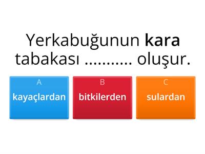 Yer Kabuğu Yapısı- Kayaçlar