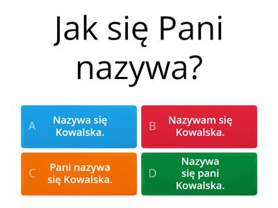 Test plasujący z języka polskiego jako obcego