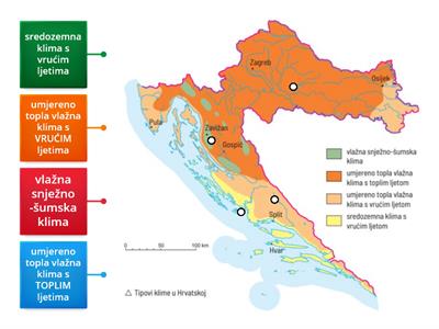 Tipovi klima u Hrvatskoj