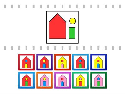 Ház és részei 1 (vizuális diszkrimináció)