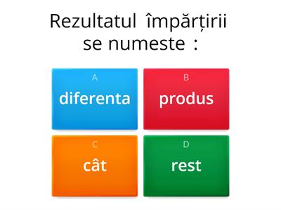  Notiuni matematice împărțirea