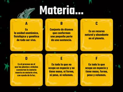 Evaluación sobre la Materia, sus cambios físicos y sus Puntos de Fusión y Ebullición