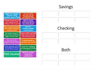 MOVE:Savings vs. Checking