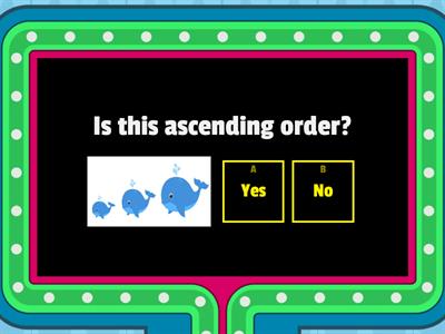 Concept of ascending order