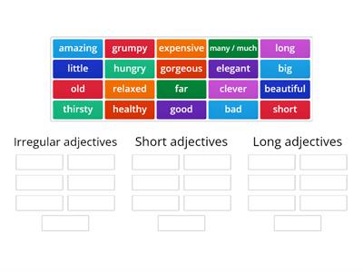 (Lesson 12-14) Working with Adjectives