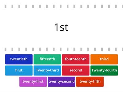 Ordinal Numbers 