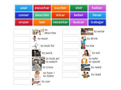 First 15 regular verbs