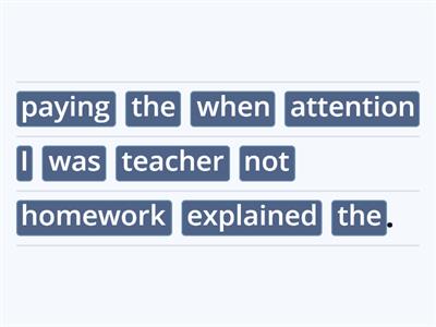 Past tenses: when and while 