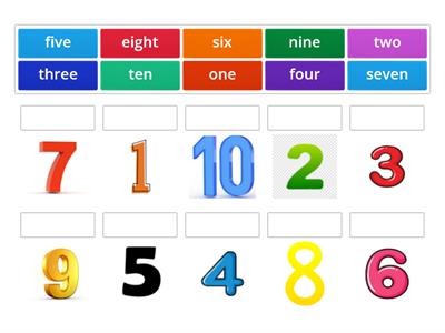 Match Number Words (1-10)