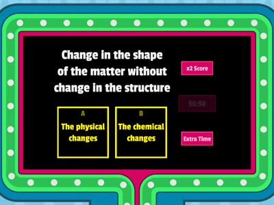 physical and chemical changes