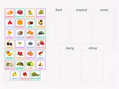 fruit types