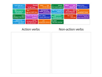 Action & Non-Action verbs