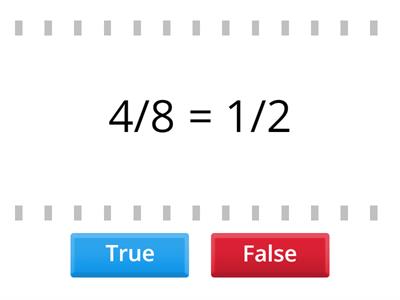 Equivalent Fractions: True or False?