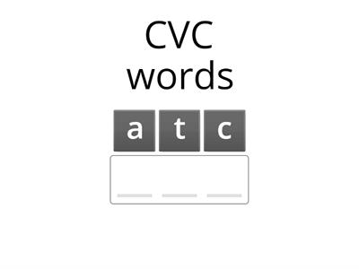  CVC and CVCe anagram