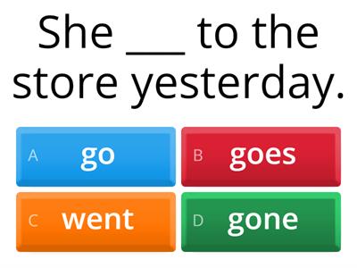 Past Simple - Main Verbs