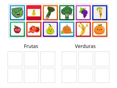 Categoría semántica frutas y verduras