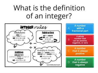 L1 Numeracy Unit 1 and 2 quiz