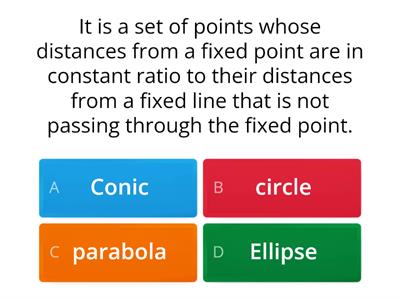 CONIC SECTION