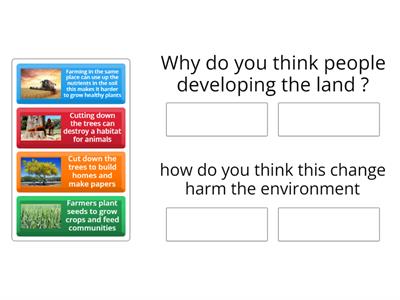 Developing the land