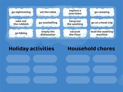 GG3 chores vs holiday