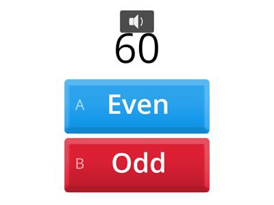  Even and odd numbers