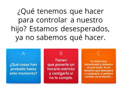 Trabajo con padres de hijos adolescentes