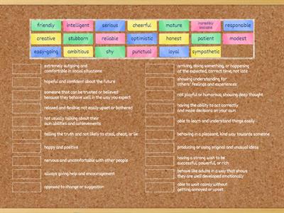 OGE personal traits adjectives