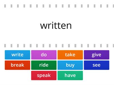 verbs in past participle
