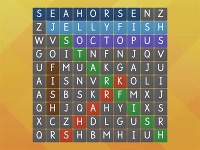 Sea Word Search 