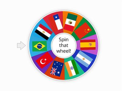 Spin the Wheel (Country Flags)