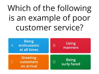 Customer Service Quiz