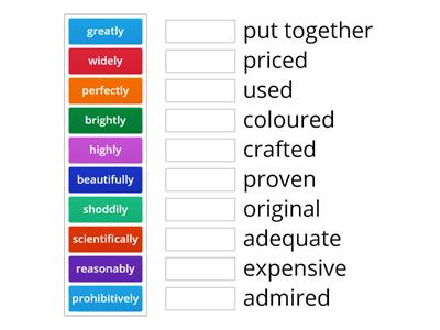 Design Adverb Adjective Collocations