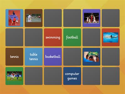 Sports - a memory game.