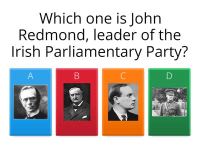 Key people in Irish history during the period 1910 to 1923