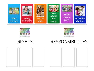 UNIT 4: ACTIVITY 1 "My rights and responsibilities"