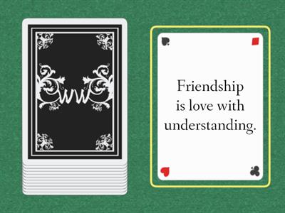Proverbs about friendship