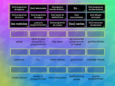 S3 Spanish - TV Programmes