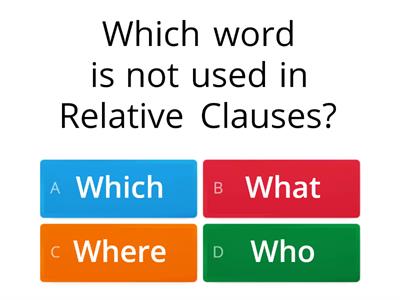 Defining Relative Clauses F2