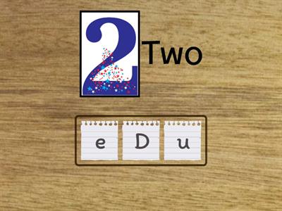 Numbers to 20 in Italian - Anagrams