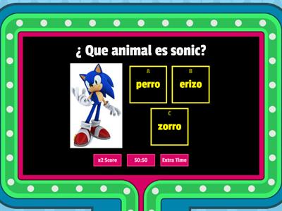 comprensión lectora:  Sonic