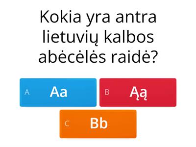 Lietuvių kalbos abėcėlė 1 kl. 