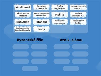 Byzantská říše, vznik islámu - opakování