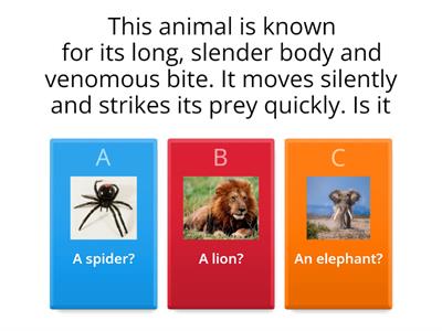 Guess the Described Animal (3)