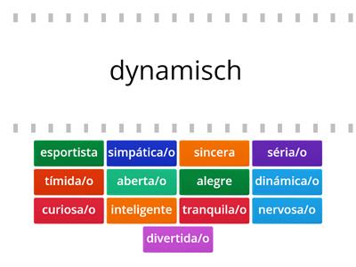 Adjektive Portugiesisch-Deutsch