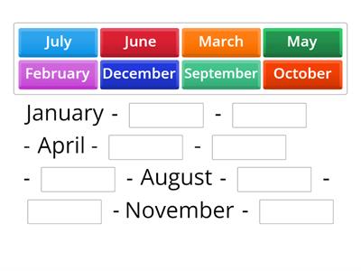 Months of the year