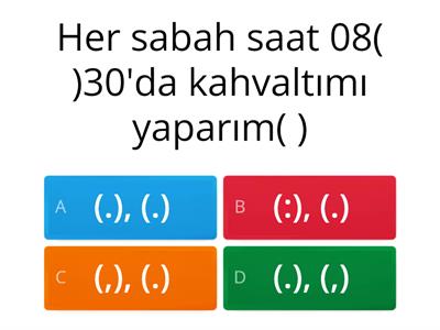 4. sınıf türkçe noktalama işaretleri ve büyük harf kullanımı