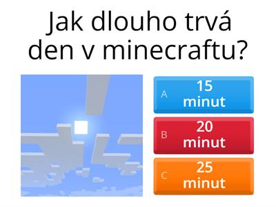 Minecraft hra test
