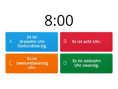 QUIZ Uhrzeit im Alltag (Oficial)