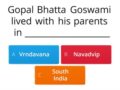 Six Goswamis_Srila Gopala Bhatta Goswami